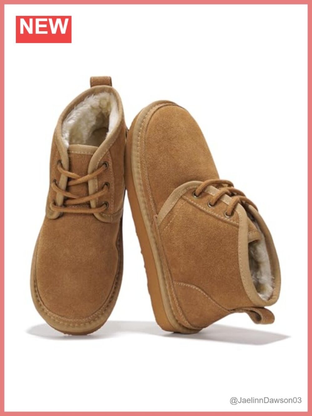 Genuine Leather Ankle Boots Women Winter Fur Lined Memory Foam Non-Slip